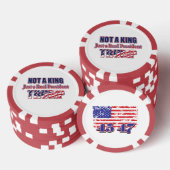 Geen koning, gewoon een echte president poker chips (Opstapeling)