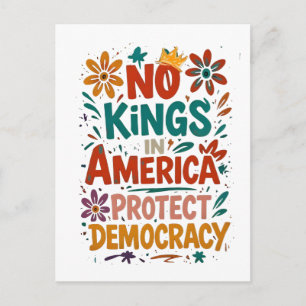 Geen Koning In Amerika Amerikaanse Democratie  Feestdagenkaart