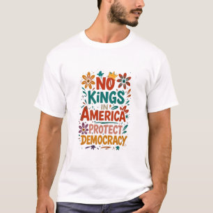 Geen Koning In Amerika Amerikaanse Democratie T-shirt