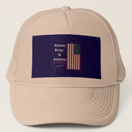 GEEN KONING IN AMERIKA SINDS 1776, 4 JULI TRUCKER PET