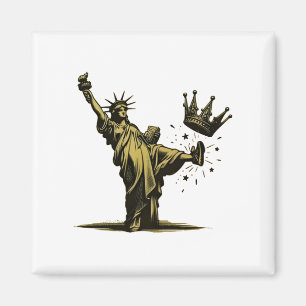 Geen Koning in Amerika Vrijheid Status Pro Democra Magneet