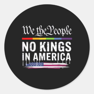 Geen koning in Amerika, wij zijn het LHBT-volk Ronde Sticker