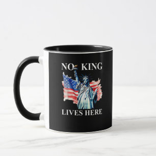 Geen Koning Leeft in Amerika Vrijheidsvlag Patriot Mok