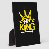 Geen Koning Minimalistisch Schoon Fotoplaat (Zijkant)