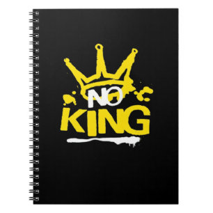 Geen Koning Minimalistisch Schoon Notitieboek