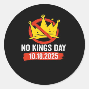 Geen Koning Patriottische Vrijheid Geen Koningen I Ronde Sticker
