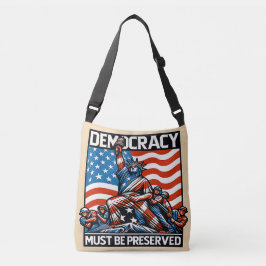 Geen koning redt de democratie crossbody tas