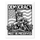 Geen koning redt de democratie rubberstempel (Afrduk)