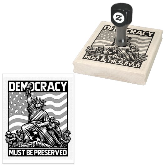 Geen koning redt de democratie rubberstempel (Gestempeld)