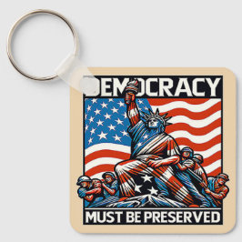 Geen koning redt de democratie sleutelhanger