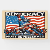 Geen koning redt de democratie spandoek (Horizontaal)