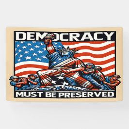 Geen koning redt de democratie spandoek