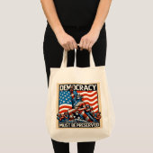 Geen koning redt de democratie tote bag (Voorkant (product))