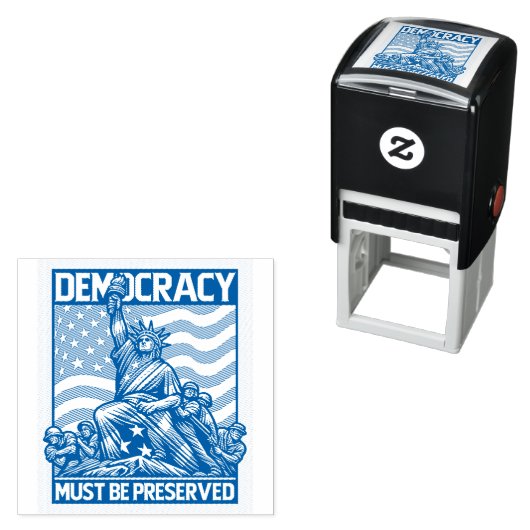 Geen koning redt de democratie  zelfinktende stempel (In situ)