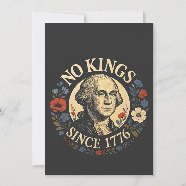 Geen Koning Sinds 1776 Amerikaanse Democratie Prot (Voorkant)