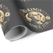 Geen Koning Sinds 1776 Amerikaanse Democratie Prot Cadeaupapier (Rol Hoek)