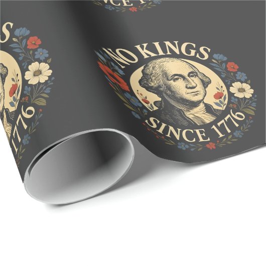 Geen Koning Sinds 1776 Amerikaanse Democratie Prot Cadeaupapier (Rol Hoek)