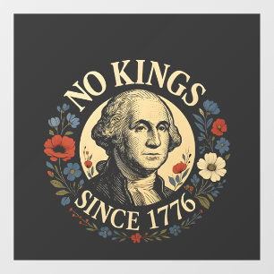 Geen Koning Sinds 1776 Amerikaanse Democratie Prot Raamsticker