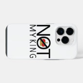Geen Koning van Mij iPhone Hoesje (Achterkant horizontaal)