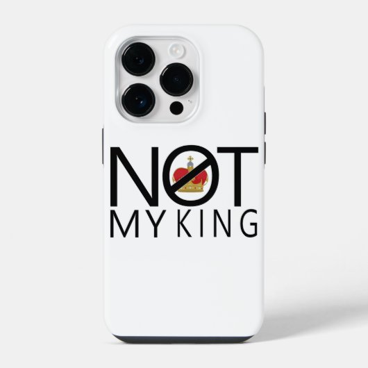 Geen Koning van Mij iPhone Hoesje (Achterkant)