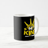 Geen Koning Vintage Stijl Koffiemok (Voorkant rechts)