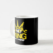 Geen Koning Vintage Stijl Koffiemok (Voorkant links)