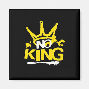 Geen Koning Vintage Stijl Magneet