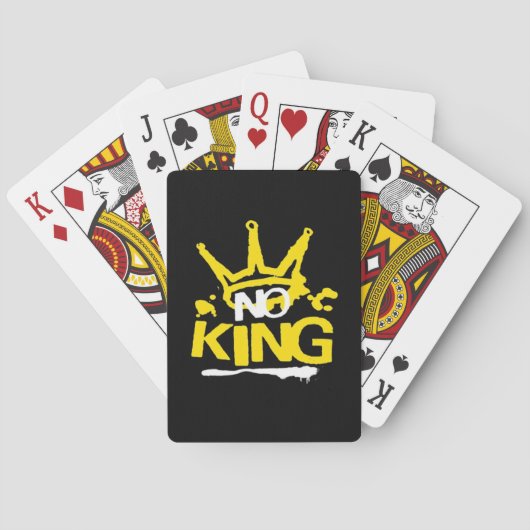 Geen Koning Vintage Stijl Pokerkaarten (Achterkant)