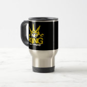 Geen Koning Vintage Stijl Reisbeker (Voorkant links)