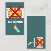 Geen Koning Visitekaartje (Voorkant / Achterkant)