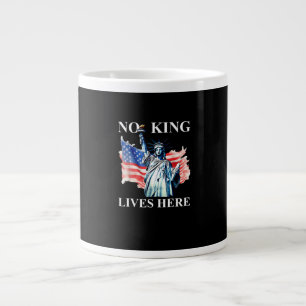 Geen Koning Woont in Amerika Vrijheidsvlag Patriot Grote Koffiekop