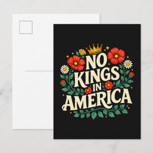 Geen Koningen Amerika Aankondigingskaart