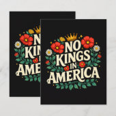 Geen Koningen Amerika Bedankkaart (Voorkant / Achterkant)