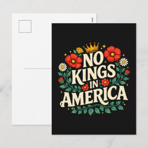 Geen Koningen Amerika Feestdagenkaart