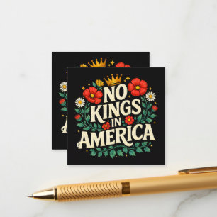 Geen Koningen Amerika Informatiekaartje