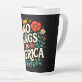 Geen Koningen Amerika Latte Mok (Rechterhoek)