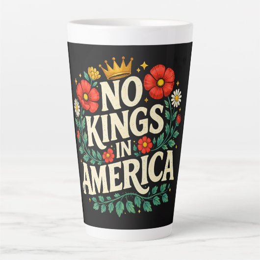 Geen Koningen Amerika Latte Mok (Voorkant)