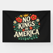 Geen Koningen Amerika Spandoek (Horizontaal)