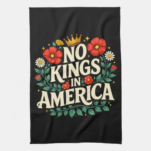 Geen Koningen Amerika Theedoek (Verticaal)