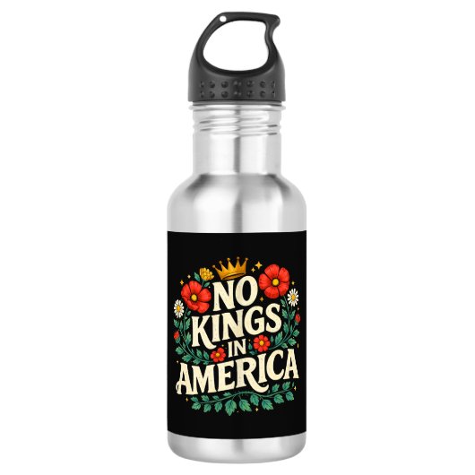 Geen Koningen Amerika Waterfles (Voorkant)