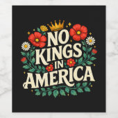 Geen Koningen Amerika Wijn Etiket (Enkel label)