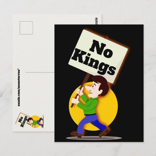 Geen Koningen Ansichtkaart Briefkaart (Voorkant / Achterkant)
