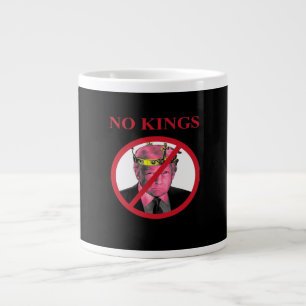 Geen Koningen Anti Creatieve Grafische Stijl Grote Koffiekop