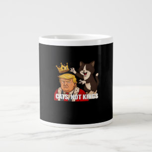 Geen Koningen Anti Katten Grappige Klassieke Stijl Grote Koffiekop