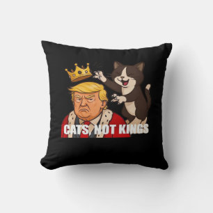 Geen Koningen Anti Katten Grappige Klassieke Stijl Kussen