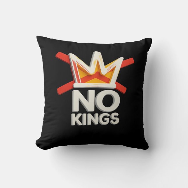Geen Koningen Anti Minimaal Schoon Design Kussen (Voorkant)