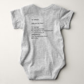 GEEN KONINGEN! Anti-Trump Baby Romper (Achterkant)