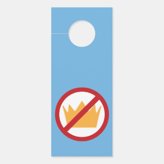 GEEN KONINGEN! anti-Trump blauw Deurhanger