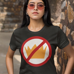 GEEN KONINGEN! Anti-Trump Dark (voeg jouw tekst to T-shirt