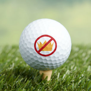 GEEN KONINGEN! anti-Trump Golfballen